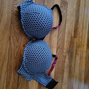 Cacique Lane Bryant Boost Plunge 44c push up EUC